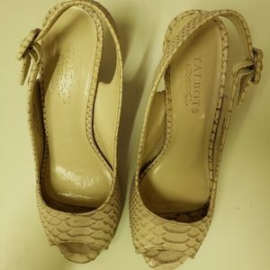 Open toe sling back shoes,  Talbot brand